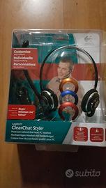 CUFFIA LOGITECH con microfono + 3 cover