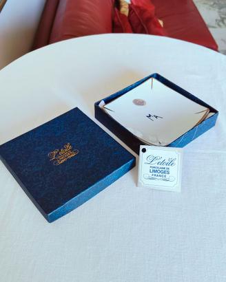 Svuotatasche/posacenere di Limoges, oro 22K, nuovo