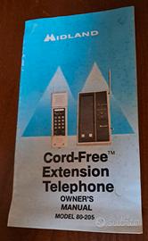 Midland Cord-Free Extension Telephone Owner's Manu