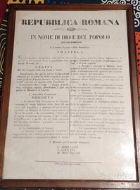 stampa REPUBBLICA ROMANA 1849