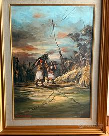 Dipinto olio su tela Lando Nannicini