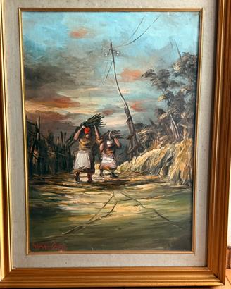 Dipinto olio su tela Lando Nannicini