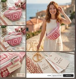 Marsupio Donna Uncinetto Cotone SIMONAMI CROCHET 
