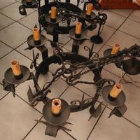 Lampadari in ferro battuto 