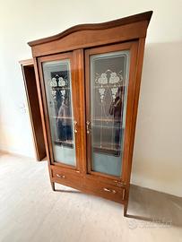 Vetrinetta anni 50 in legno massello