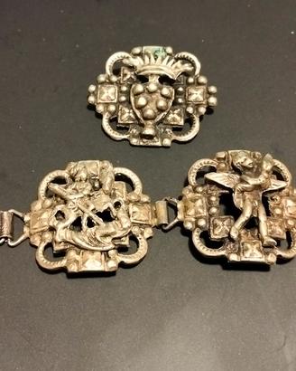 bracciale spilla artigianale fiorentino 