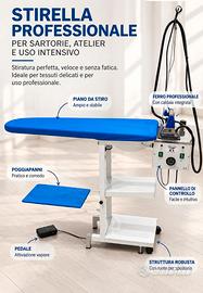 STIRELLA PROFESSIONALE INDUSTRIALE CON TAVOLA ASPI