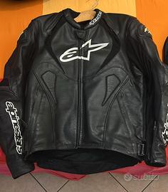 giacca moto Alpinestars in pelle TG 54 