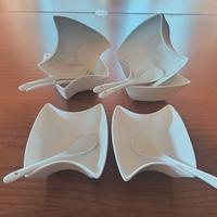 Servizio 6 coppette per aperitivi in ceramica