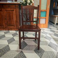 N°6 Sedie in legno massello 