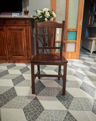 N°6 Sedie in legno massello 