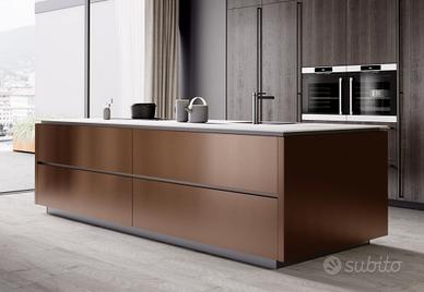 Isola Cucine Top HPL / L. 2.7m Basi Fronte-Retro