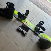 Tavola snowboard+accessori
