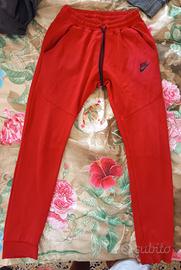 pantalone rosso nike tech tg S/M