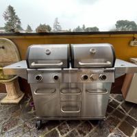 Barbecue  a gas doppia griglia - NATERIAL