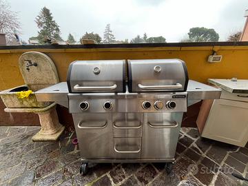 Barbecue  a gas doppia griglia - NATERIAL