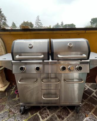 Barbecue  a gas doppia griglia - NATERIAL