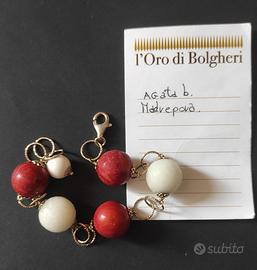 Bracciale con pietre di agata e madreperla