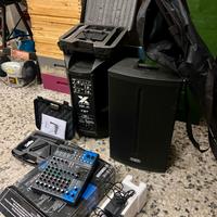 Casse Attive FBT X-Lite 112A+Mixer Yamaha+Microfon