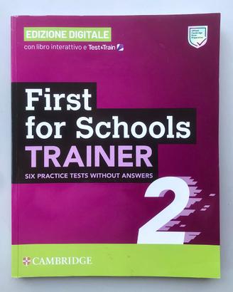 "B2 First schools trainer" Cambridge 9781009284240