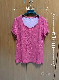 T-shirt sportiva Decathlon Nyamba rosa melange m