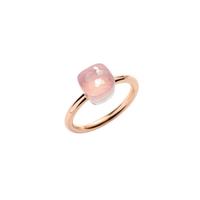 Anello Pomellato in oro 18K con 1 quarzo rosa