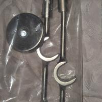 coppia bastoni per doppia  tenda 243 cm 