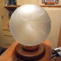 Lampada Vintage Sfera di vetro satinato 