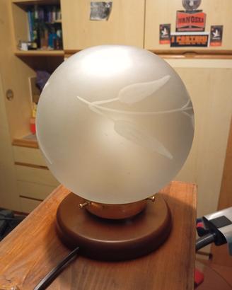 Lampada Vintage Sfera di vetro satinato 