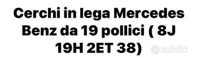 Mercedes  cerchi in lega  Glc