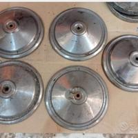 Borchie cromate ruote cerchi Fiat 500 Bianchina