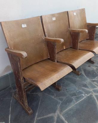Sedie da cinema vintage