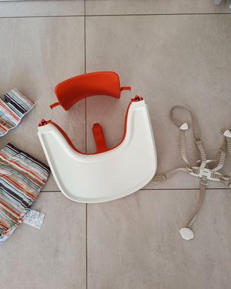 Kit completo con vassoio per seggiolone Strokke 