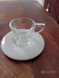 6 tazzine caffè vetro - plastica Omada