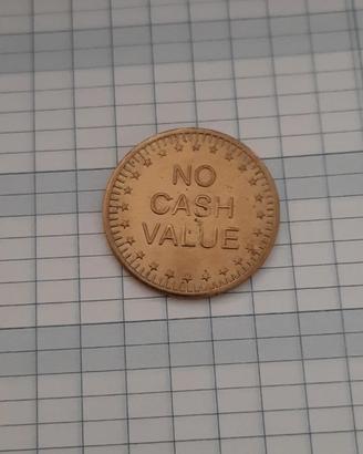 1 Gettone No Cash Value con Aquila a sinistra - To