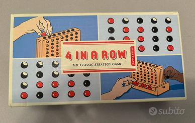 4 in a row gioco in legno