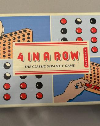4 in a row gioco in legno