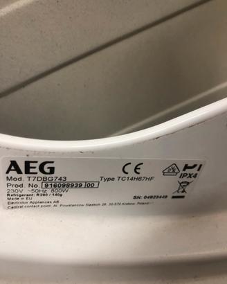 Ricambi asciugatrice aeg