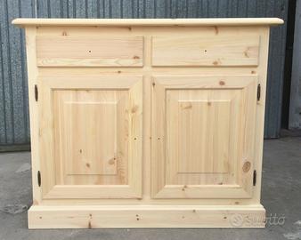 Credenza 2 porte 2 cassetti pino