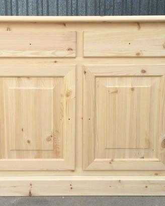 Credenza 2 porte 2 cassetti pino