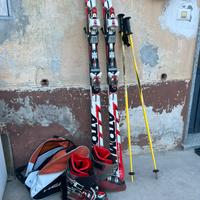 Scarponi da Sci + Sci + Borsa porta Scarponi