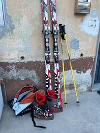 Scarponi da Sci + Sci + Borsa porta Scarponi