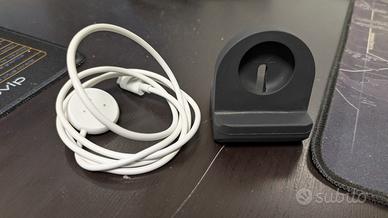 Cavo carica Pixel Watch 2 + supporto silicone nero