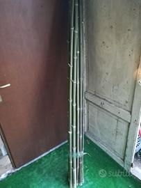 mazzo 20 canne bambù per orto alte 200 cm.