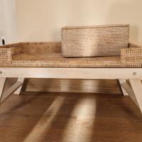 TAVOLINO COLAZIONE + TAVOLINO LEGNO