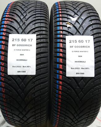 2 GOMME 215 60 17 BF GOODRICH BR1588