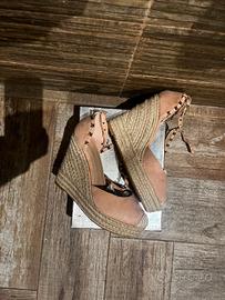 scarpe con plateau rosa 40