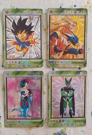 4 Lamincards olografiche Dragon Ball GT Giapponesi