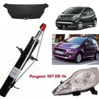 Peugeot 107 cofano paraurti musata fanale 09-14