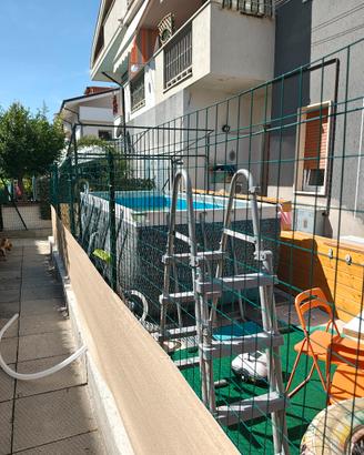 piscina 4x2x1,20m+pompa filtro a sabbia+accessori